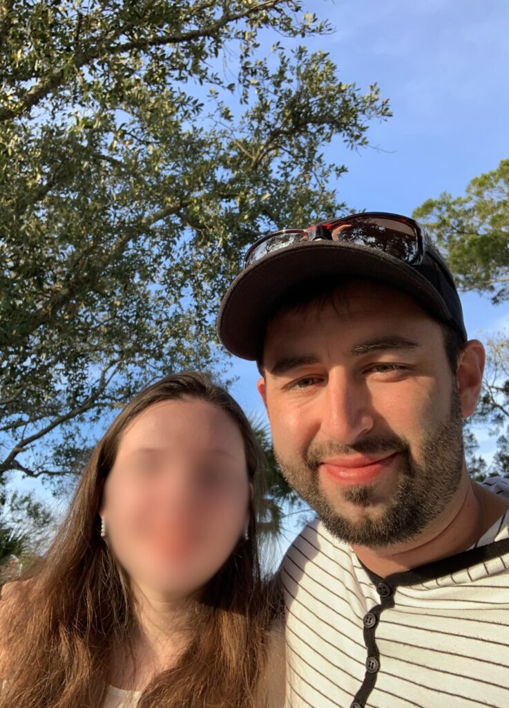 Me with an American girlfriend while in Charleston, South Carolina.