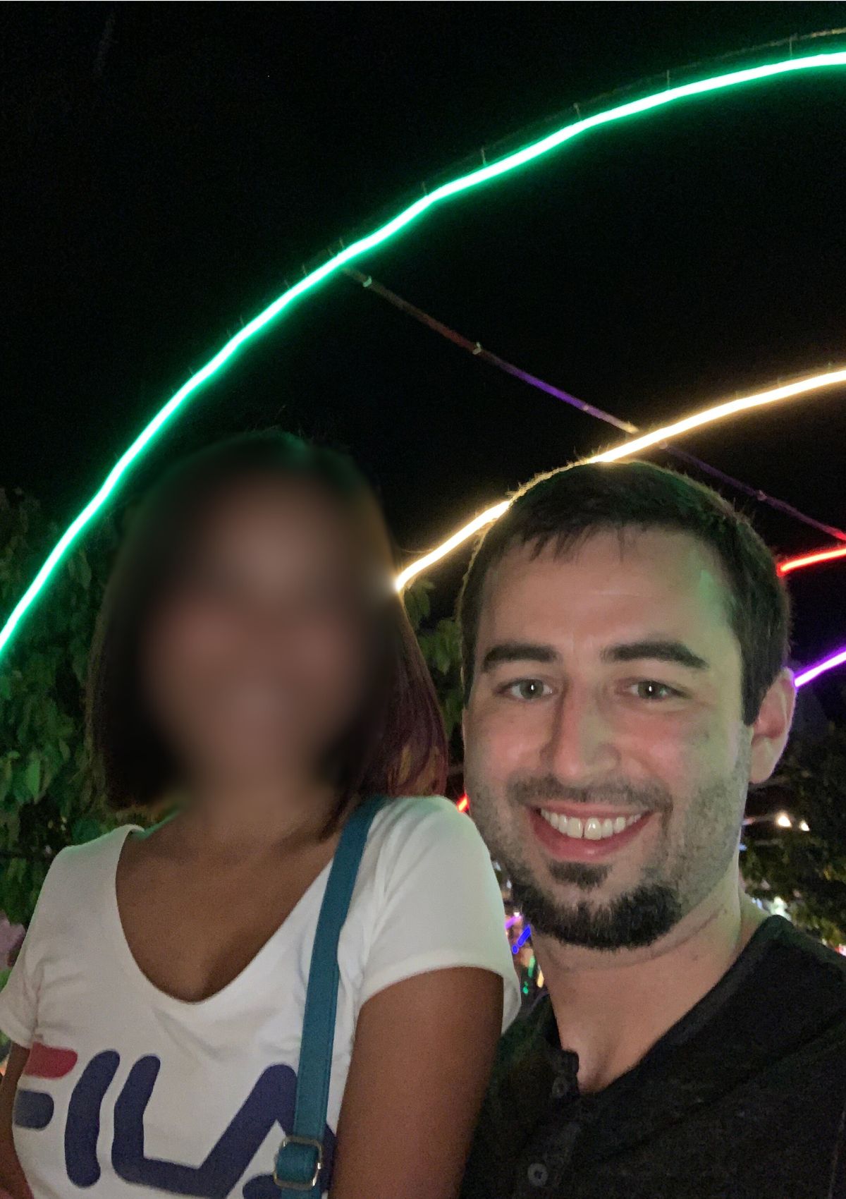 Friends hanging out at Ayala in the Philippines.