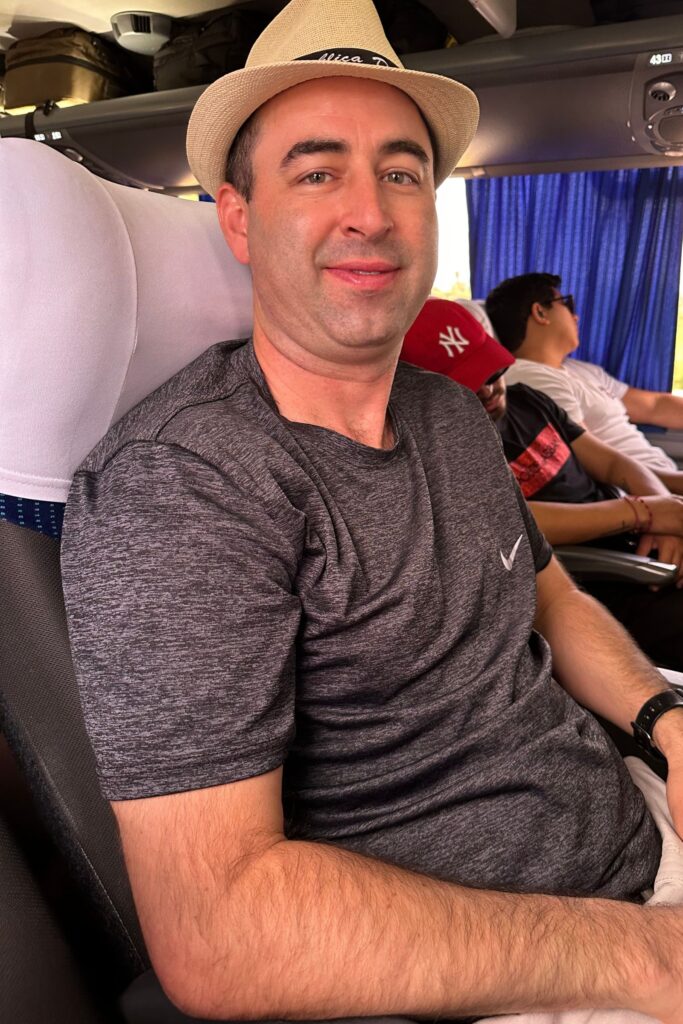 Traveling from Santo Domingo to Punta Cana using the Express Bavaro bus company.