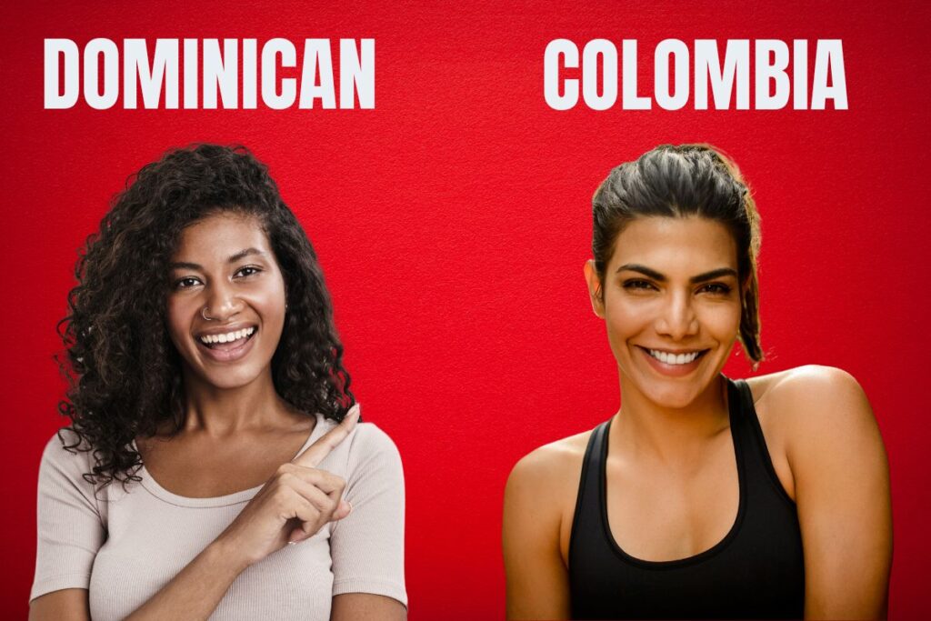 A Dominican woman and a colombian woman smiling.