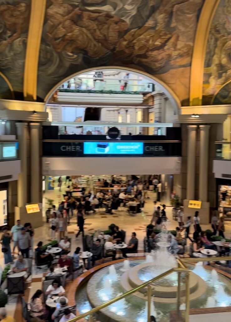 Inside Galerias Pacifico shopping mall in Buenos Aires, Argentina, a good place to meet beautiful Argentinian women.